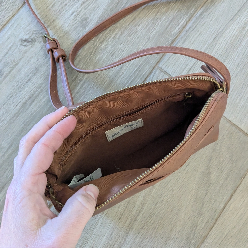 Brown Leather Crossbody Bag